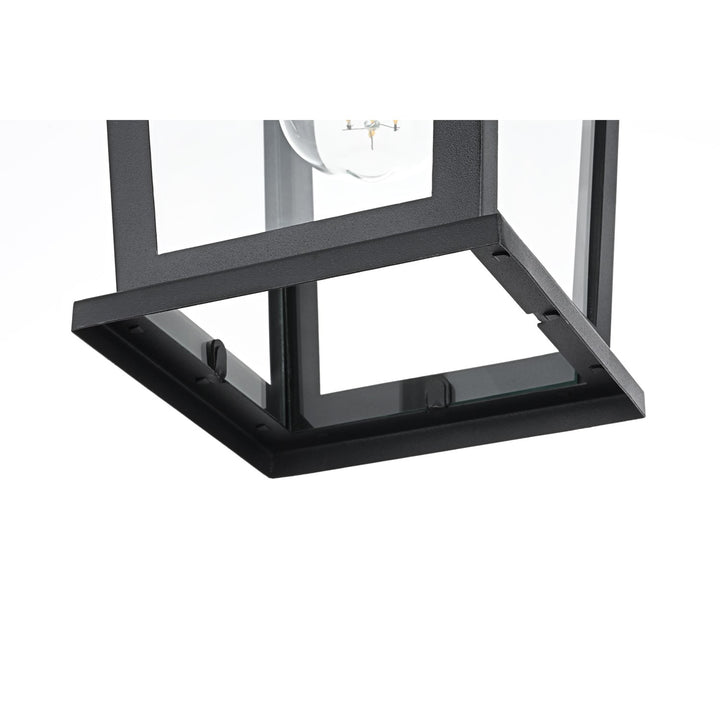 7 Inch Outdoor Pendant In Black - View 5 - Joshua Marshal