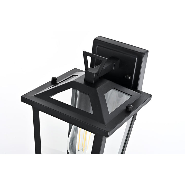 7 Inch Outdoor Wall Sconce in Black - View 4 - Joshua Marshal