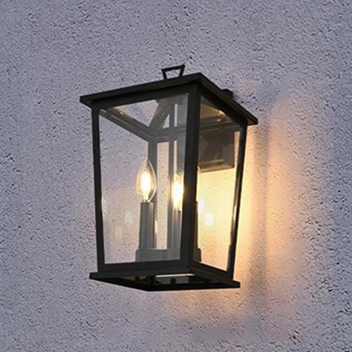 9.5 Inch Outdoor Wall Sconce in Black Black Finish - LIGHTING by Joshua Marshal