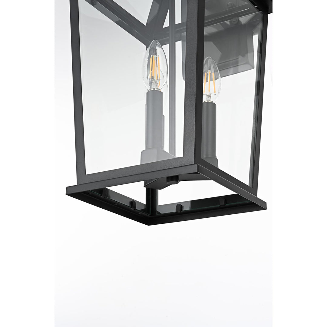 9.5 Inch Outdoor Wall Sconce in Black - View 5 - Joshua Marshal