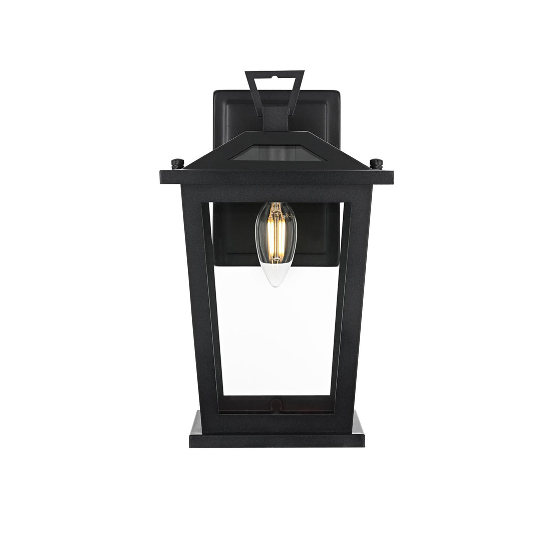 7 Inch Outdoor Wall Sconce in Black - View 3 - Joshua Marshal
