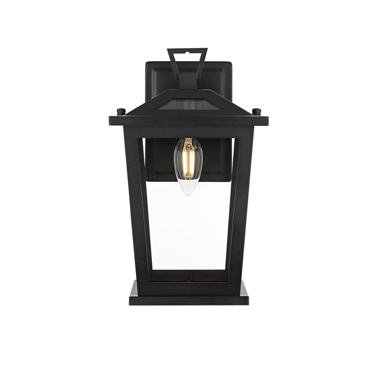 7 Inch Outdoor Wall Sconce in Black - View 3 - Joshua Marshal