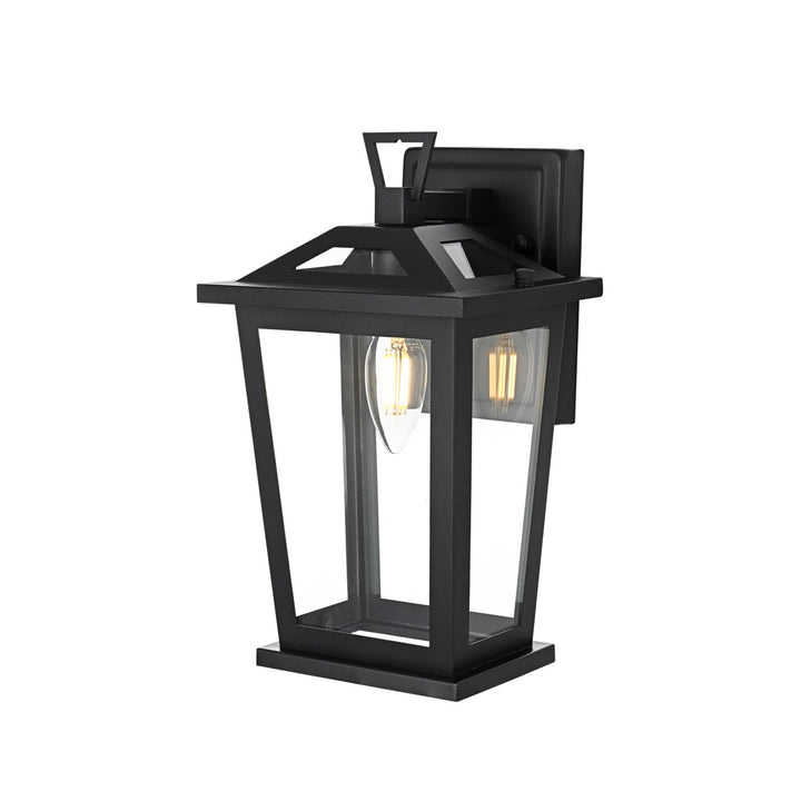 7 Inch Outdoor Wall Sconce in Black - View 4 - Joshua Marshal