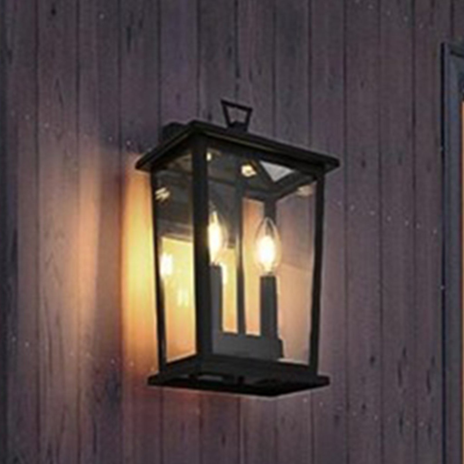 8.5 Inch Outdoor Wall Sconce in Black Black Finish - LIGHTING by Joshua Marshal