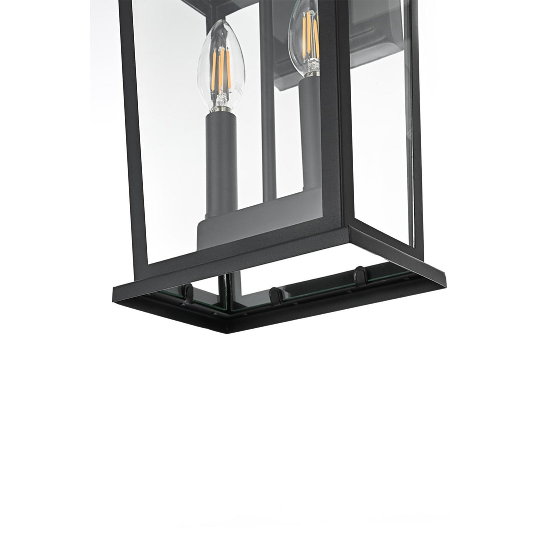 8.5 Inch Outdoor Wall Sconce in Black - View 5 - Joshua Marshal