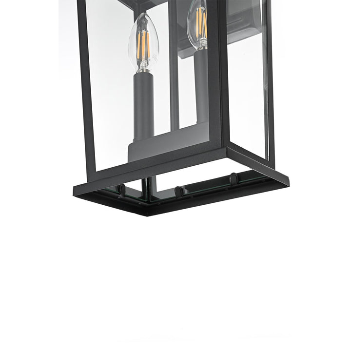 8.5 Inch Outdoor Wall Sconce in Black - View 5 - Joshua Marshal
