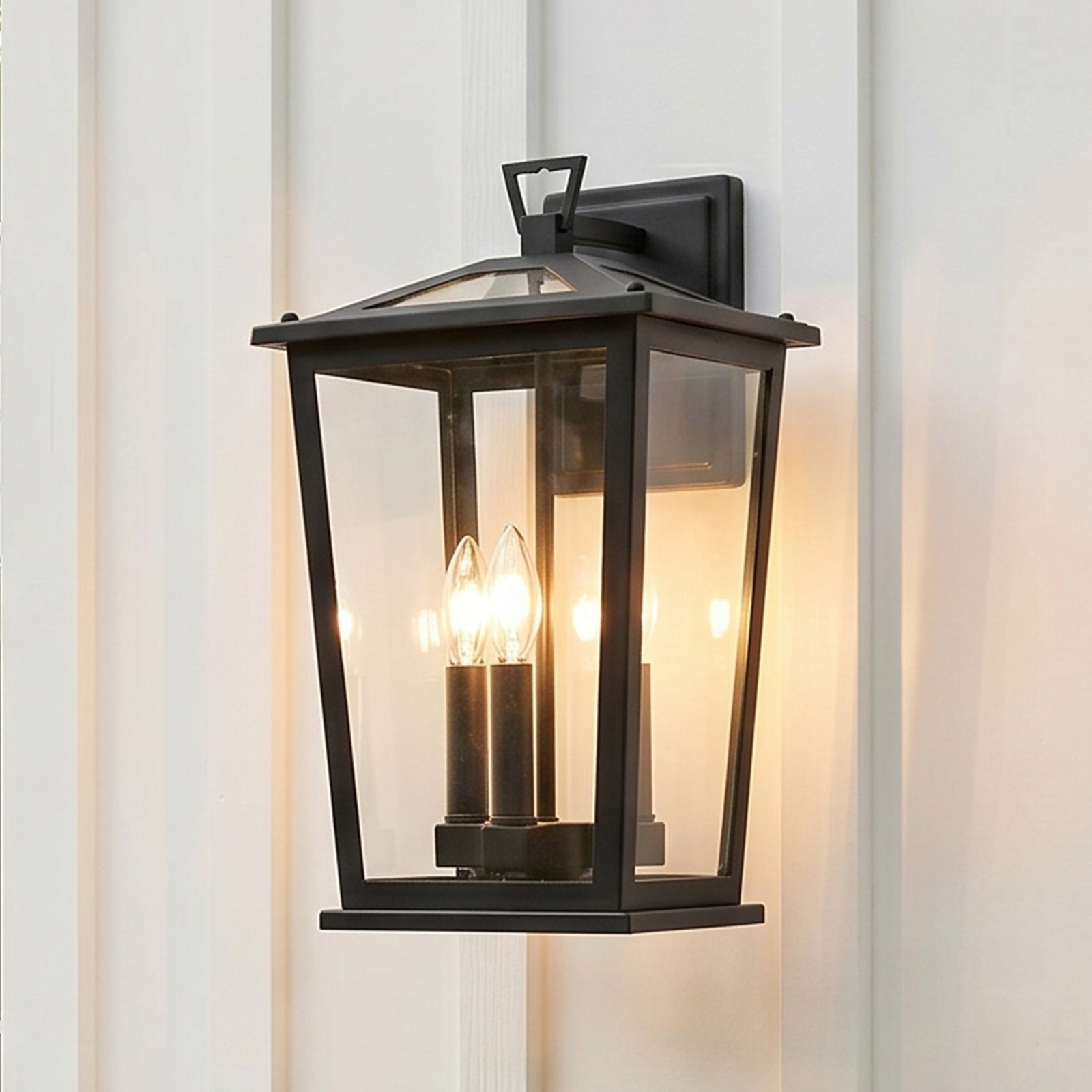 9.45 Inch Outdoor Wall Sconce in Black Black Finish - LIGHTING by Joshua Marshal