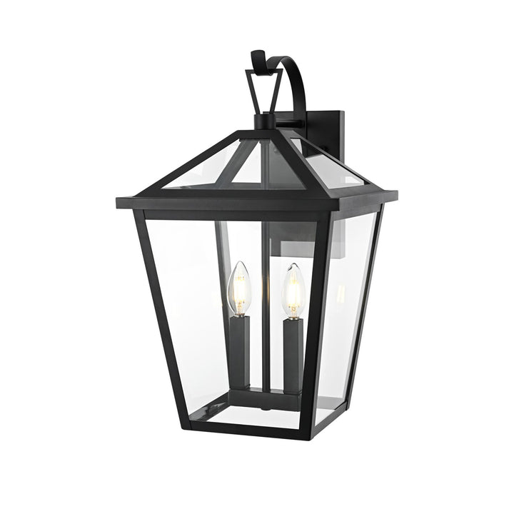 12 Inch Outdoor Wall Sconce in Black - View 4 - Joshua Marshal