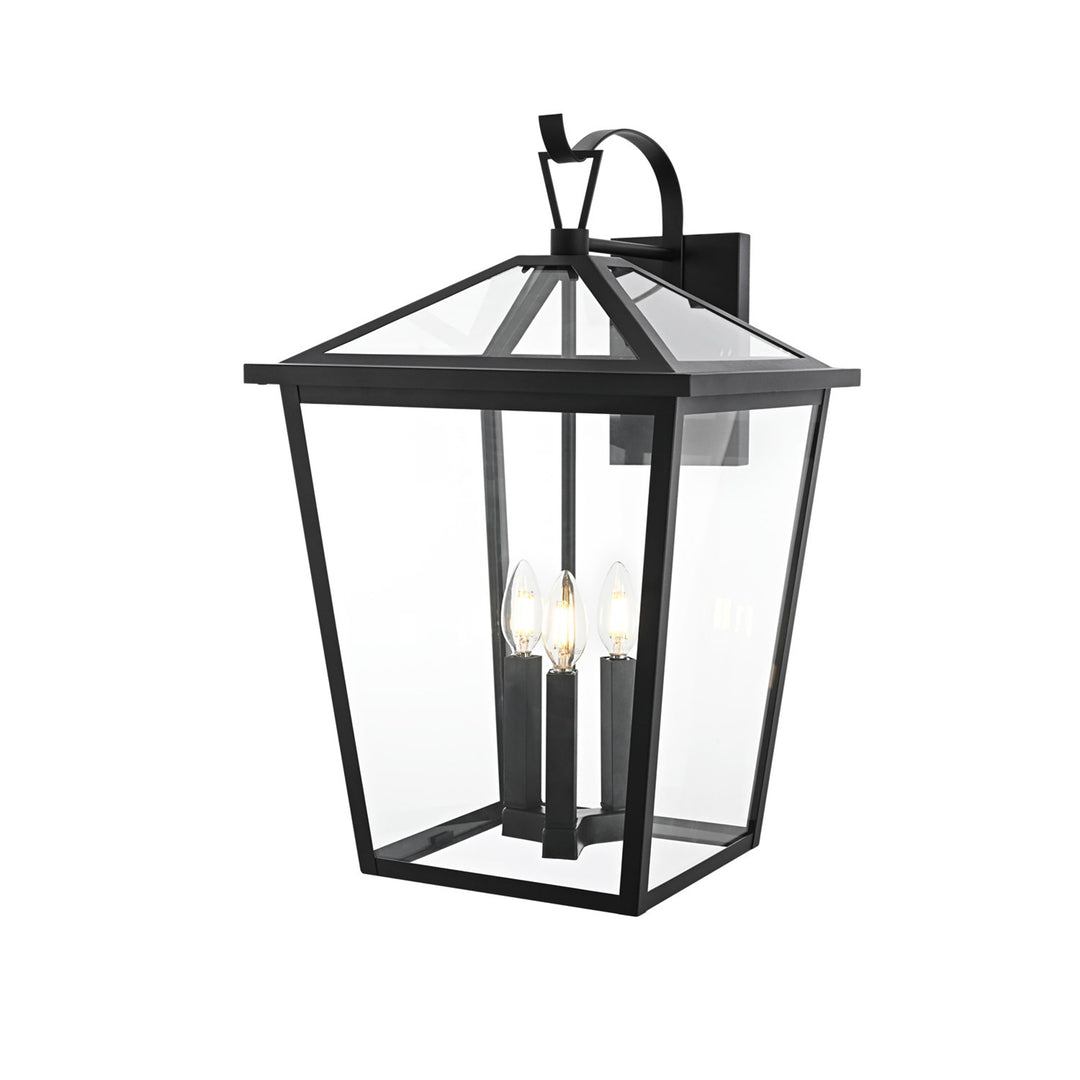 14 Inch Outdoor Wall Sconce in Black - View 4 - Joshua Marshal