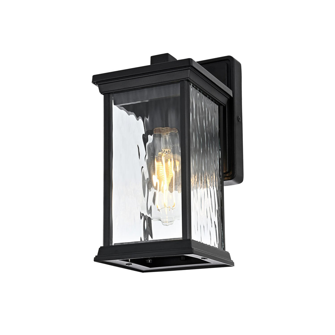 5 Inch Outdoor Wall Sconce in Black - View 3 - Joshua Marshal