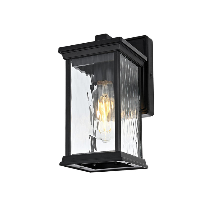 5 Inch Outdoor Wall Sconce in Black - View 3 - Joshua Marshal