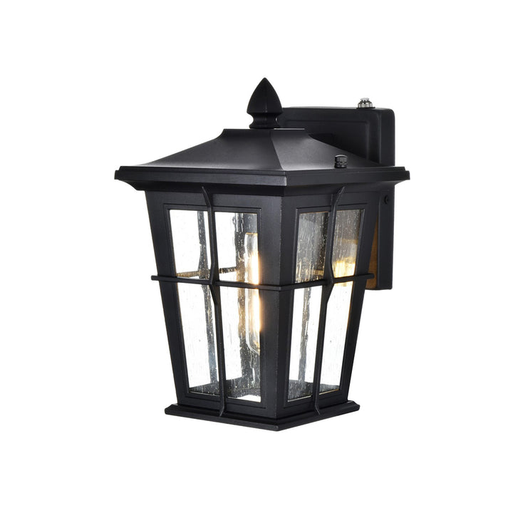 7 Inch Outdoor Wall Sconce in Black - View 4 - Joshua Marshal
