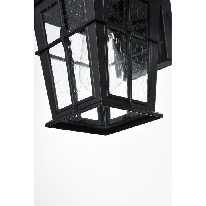 7 Inch Outdoor Wall Sconce in Black - View 5 - Joshua Marshal