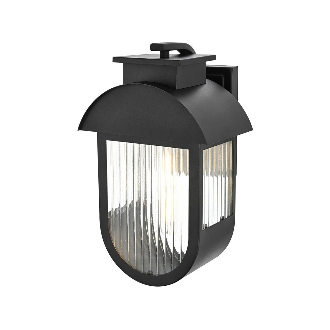 8 Inch Outdoor Wall Sconce in Black - View 5 - Joshua Marshal