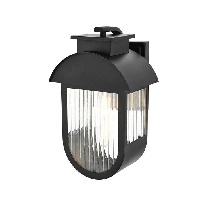 8 Inch Outdoor Wall Sconce in Black - View 5 - Joshua Marshal