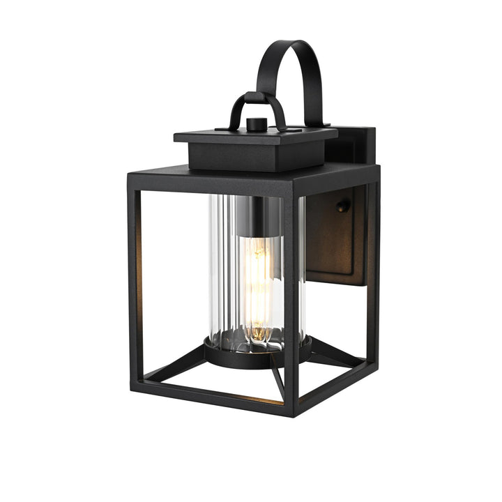7 Inch Outdoor Wall Sconce in Black - View 3 - Joshua Marshal