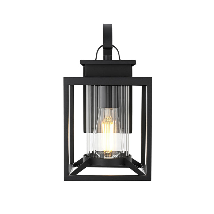7 Inch Outdoor Wall Sconce in Black - View 4 - Joshua Marshal