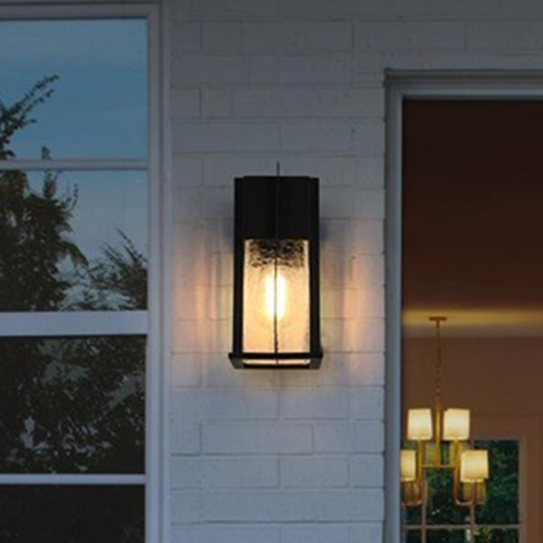5 Inch Outdoor Wall Sconce in Black Black Finish - LIGHTING by Joshua Marshal