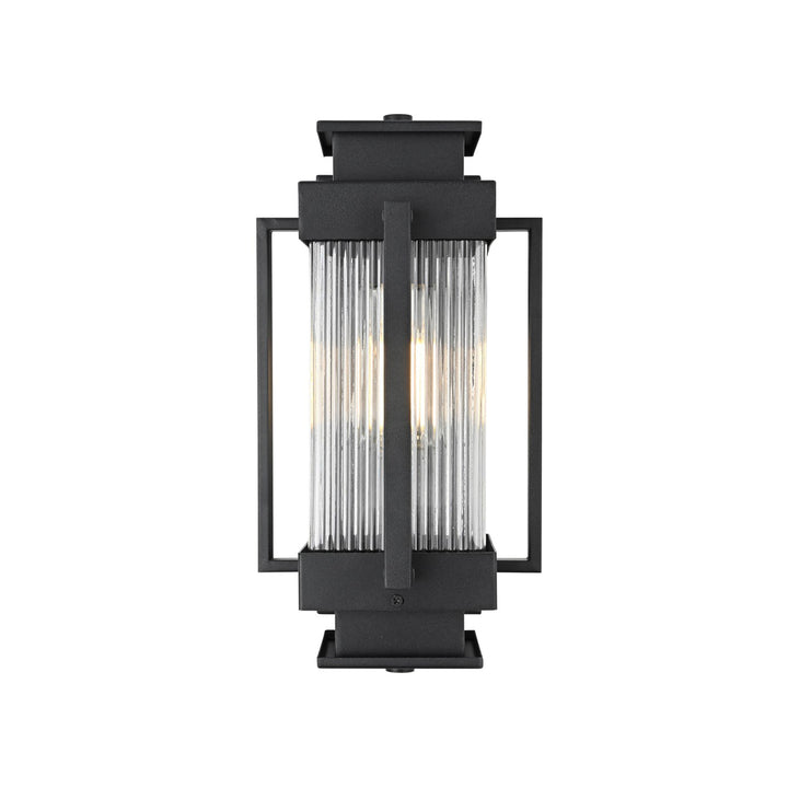 7 Inch Outdoor Wall Sconce in Black - View 4 - Joshua Marshal