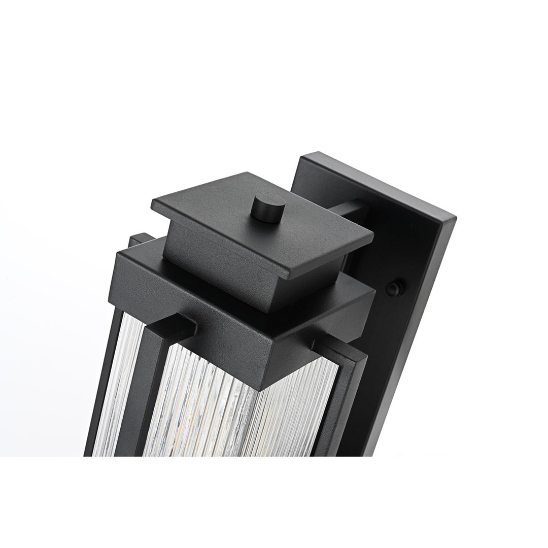 7 Inch Outdoor Wall Sconce in Black - View 5 - Joshua Marshal
