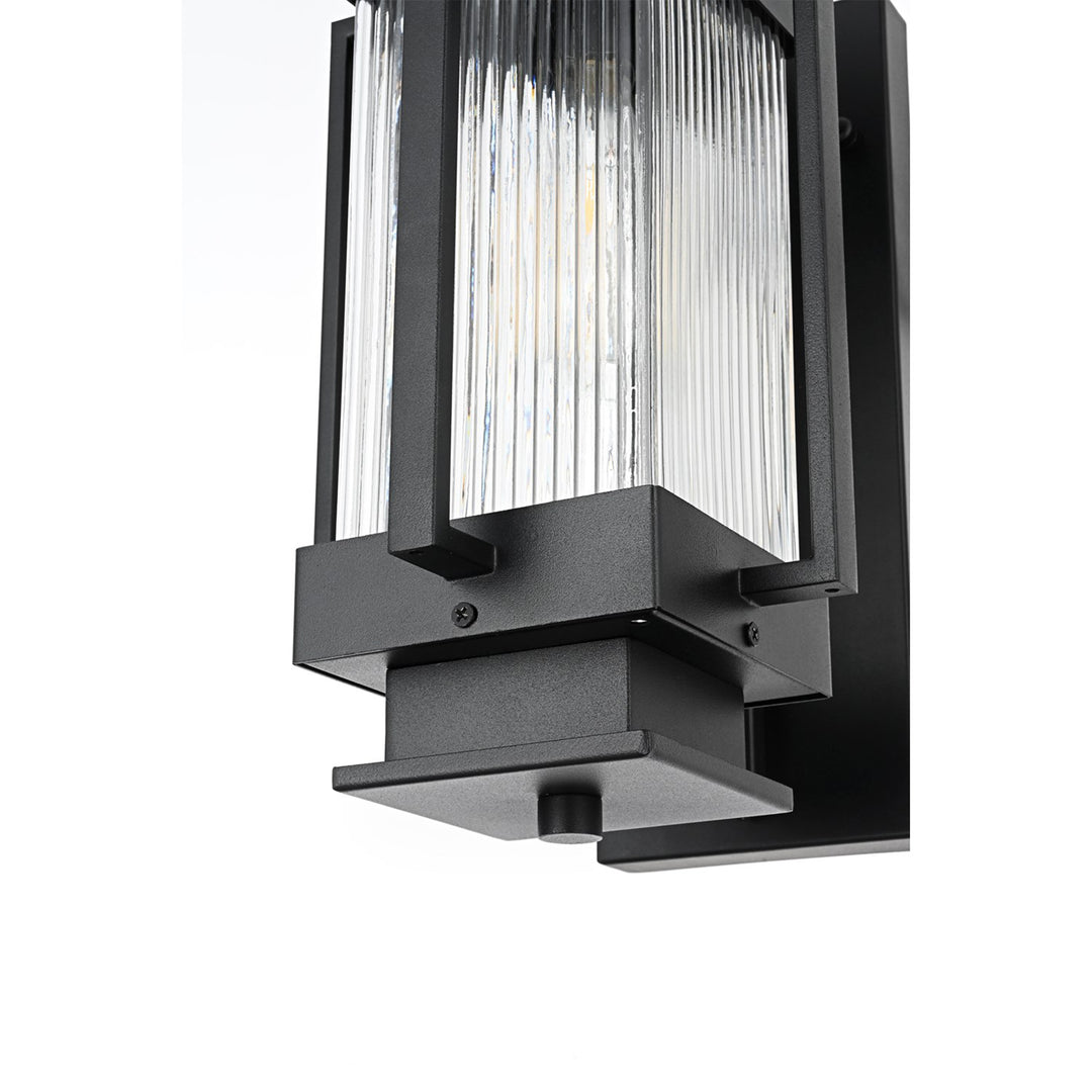 7 Inch Outdoor Wall Sconce in Black - View 6 - Joshua Marshal