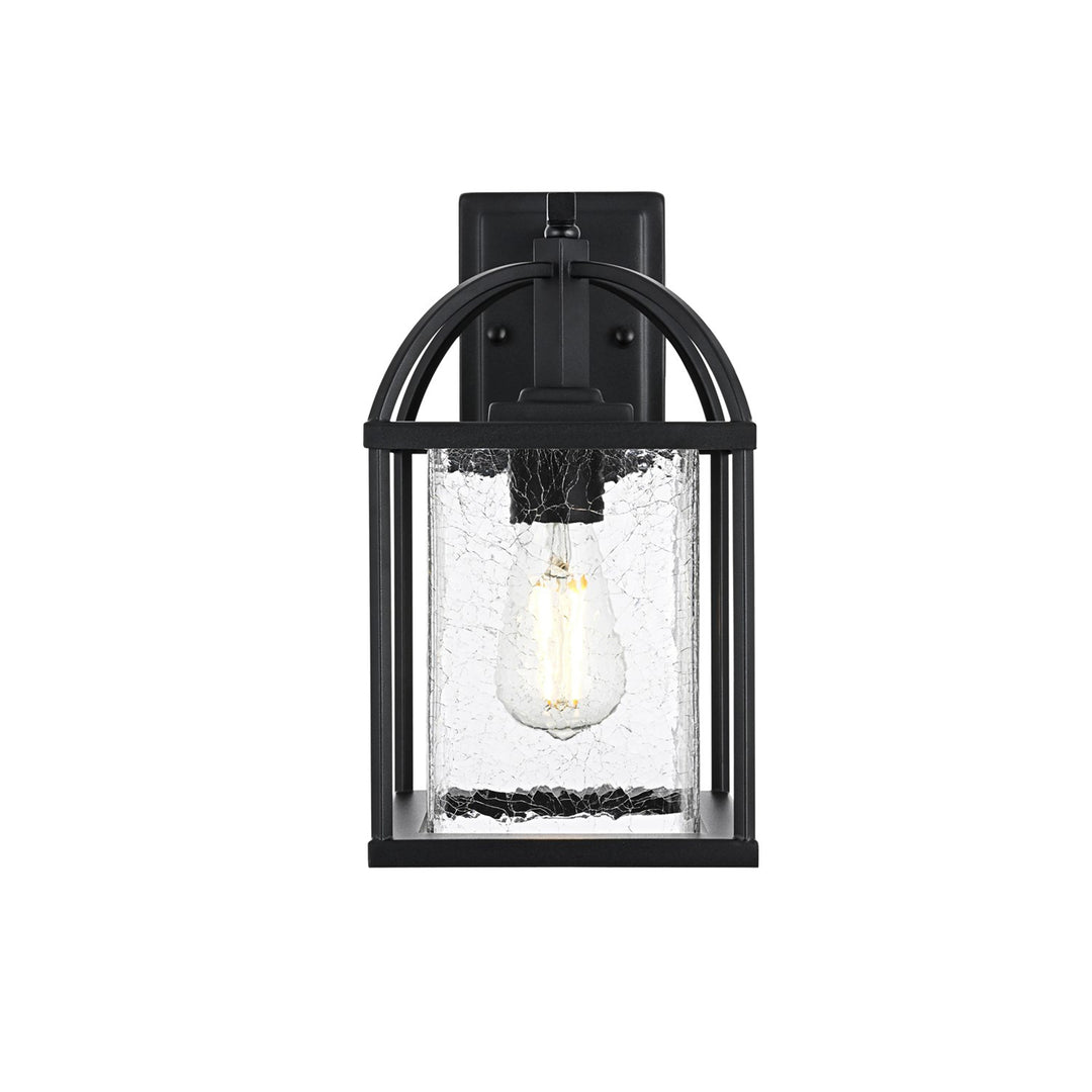 7 Inch Outdoor Wall Sconce in Black - View 3 - Joshua Marshal