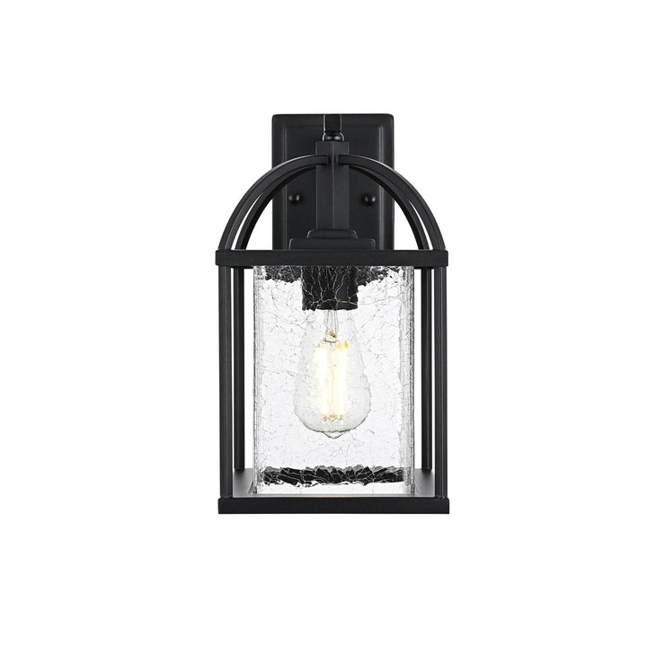 7 Inch Outdoor Wall Sconce in Black - View 3 - Joshua Marshal