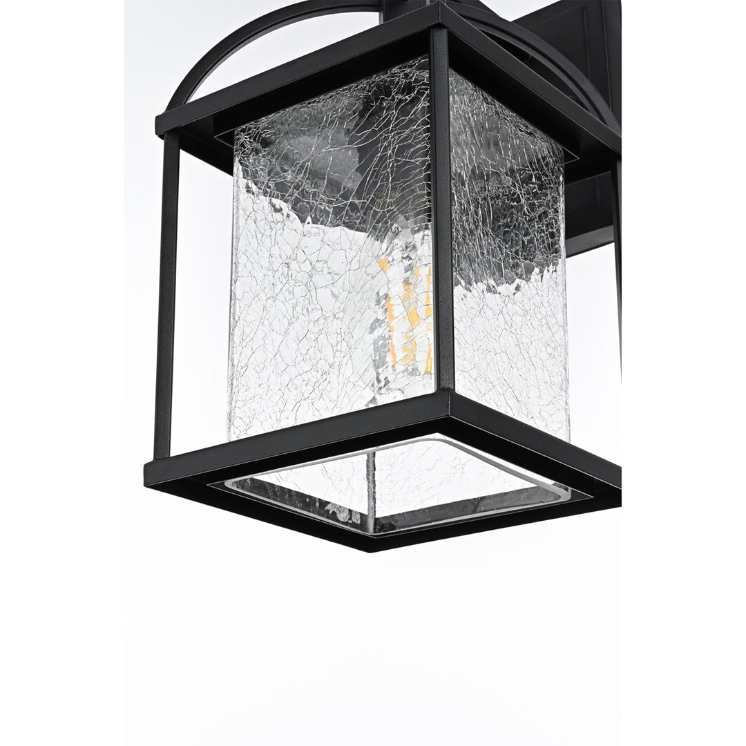 7 Inch Outdoor Wall Sconce in Black - View 5 - Joshua Marshal