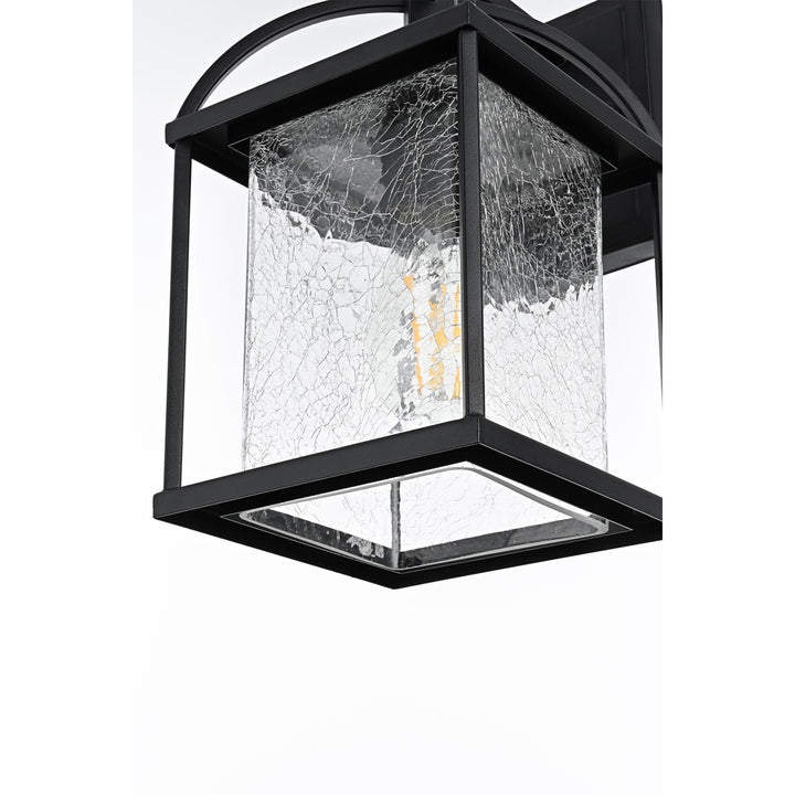 7 Inch Outdoor Wall Sconce in Black - View 5 - Joshua Marshal