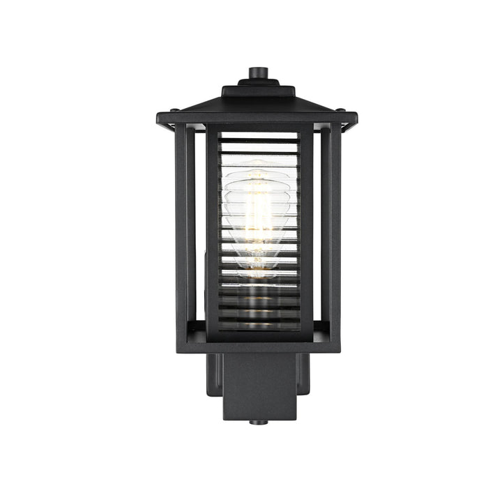7 Inch Outdoor Wall Sconce in Black - View 3 - Joshua Marshal