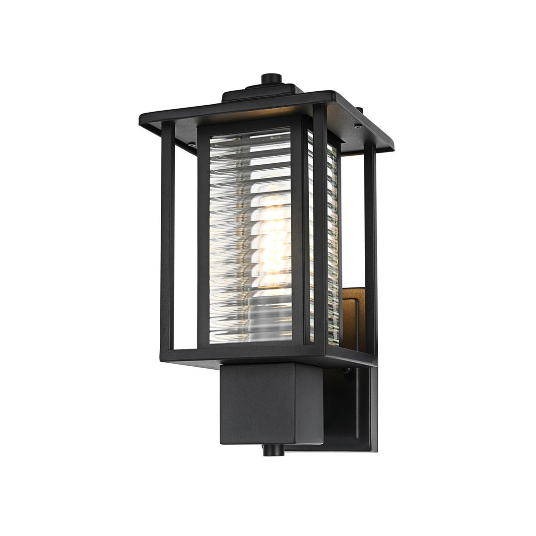 7 Inch Outdoor Wall Sconce in Black - View 4 - Joshua Marshal