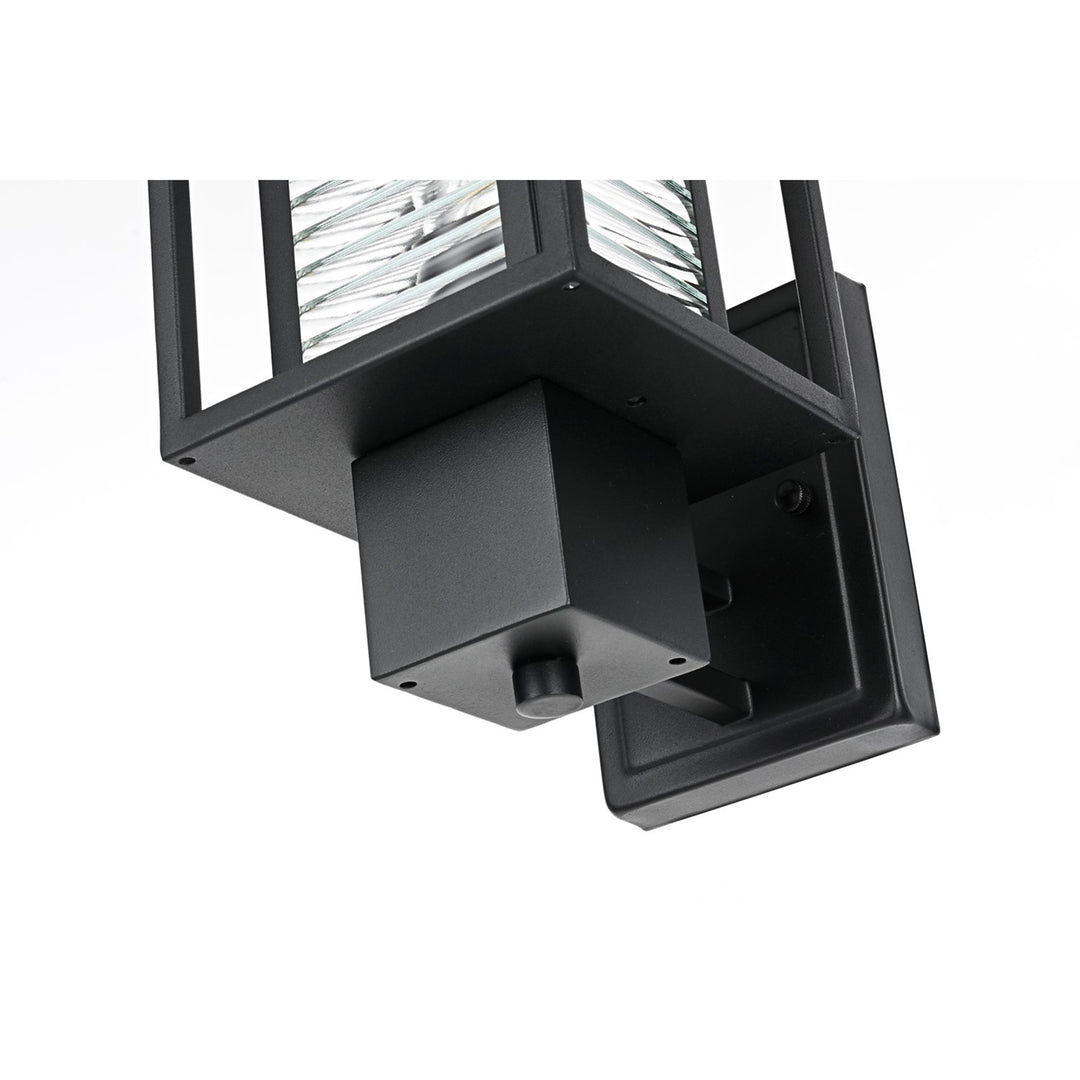 7 Inch Outdoor Wall Sconce in Black - View 6 - Joshua Marshal