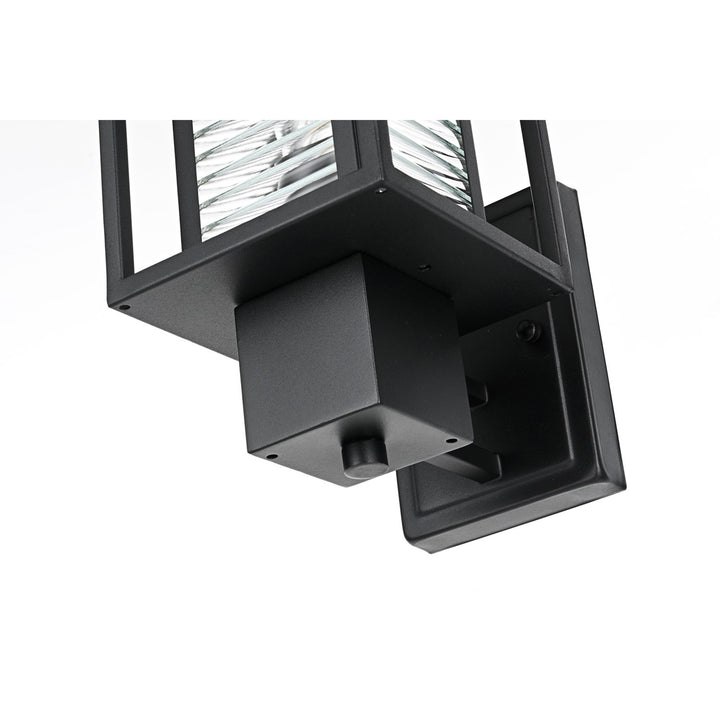 7 Inch Outdoor Wall Sconce in Black - View 6 - Joshua Marshal