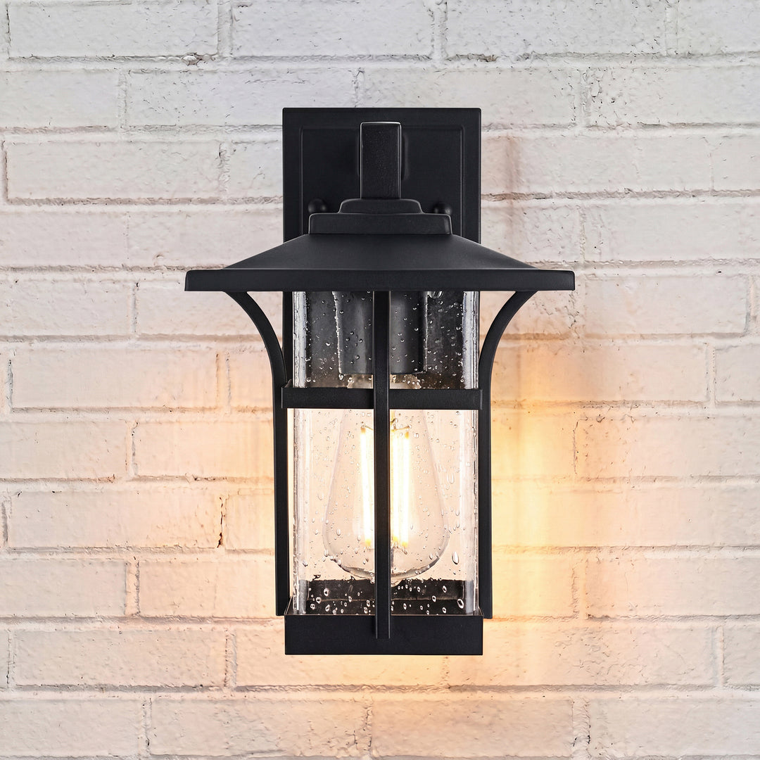 7 Inch Outdoor Wall Sconce in Black Black Finish - LIGHTING by Joshua Marshal