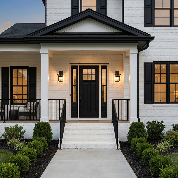 7 Inch Outdoor Wall Sconce in Black - View 2 - Joshua Marshal