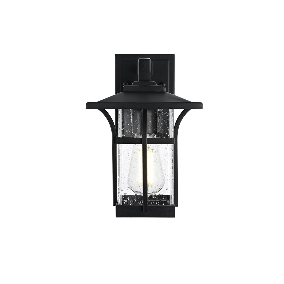 7 Inch Outdoor Wall Sconce in Black - View 3 - Joshua Marshal
