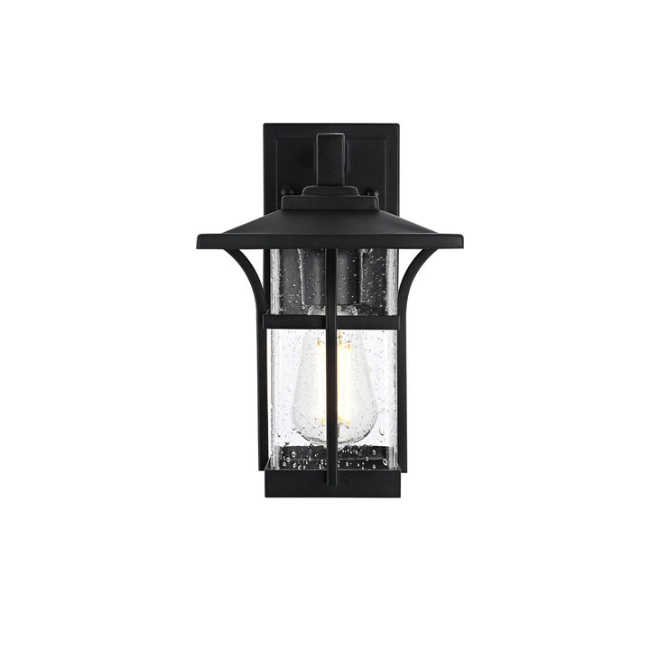 7 Inch Outdoor Wall Sconce in Black - View 3 - Joshua Marshal