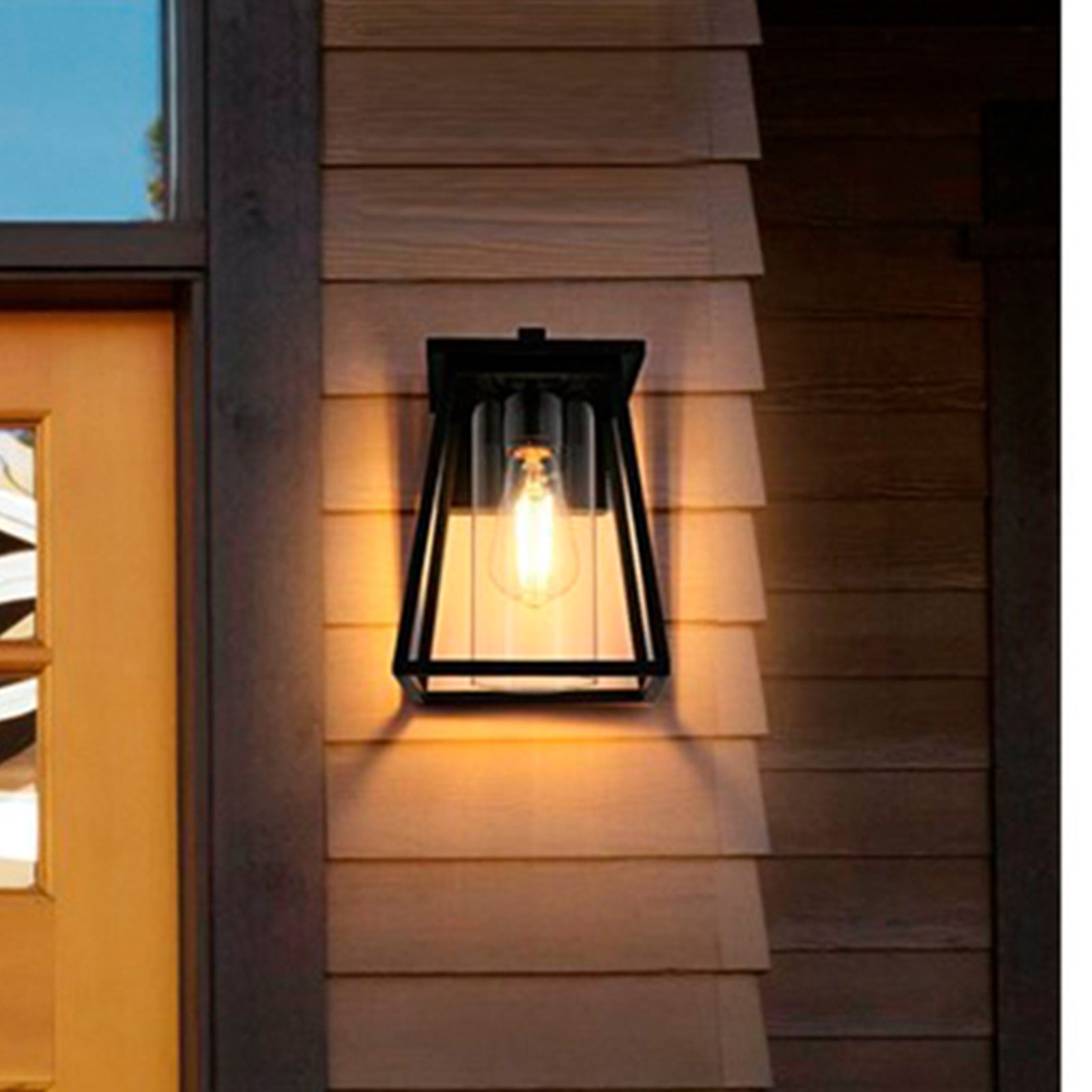 7 Inch Outdoor Wall Sconce in Black Black Finish - LIGHTING by Joshua Marshal