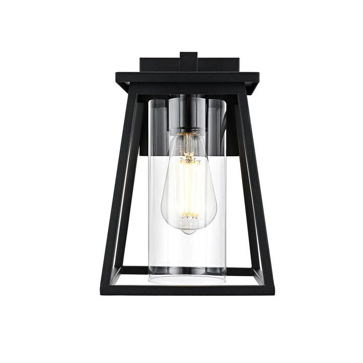 7 Inch Outdoor Wall Sconce in Black - View 3 - Joshua Marshal