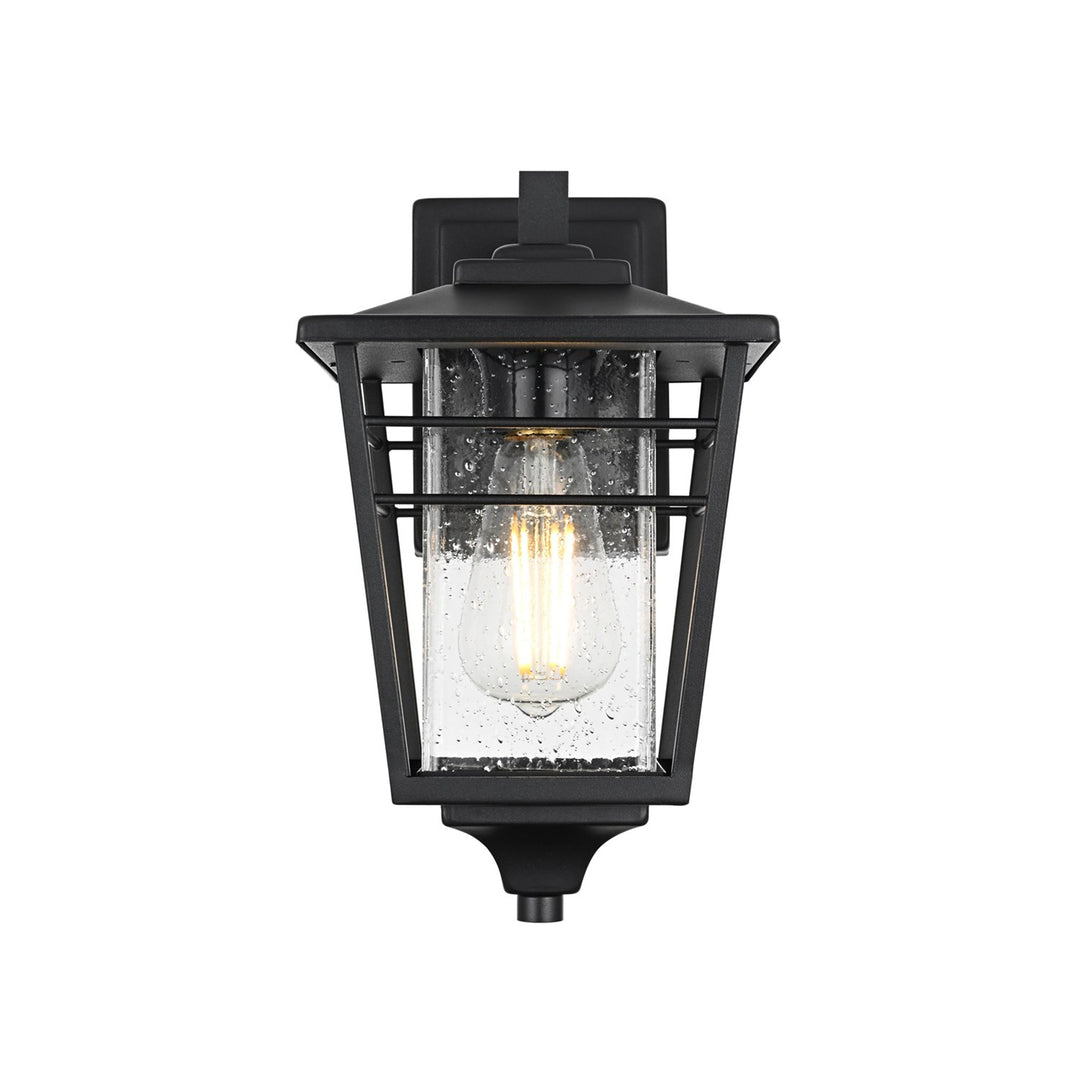 7 Inch Outdoor Wall Sconce in Black - View 3 - Joshua Marshal