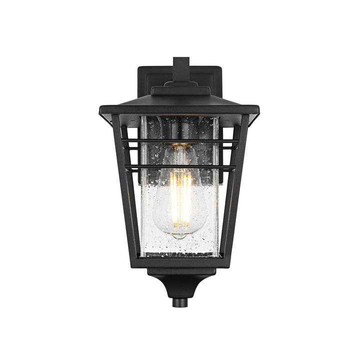7 Inch Outdoor Wall Sconce in Black - View 3 - Joshua Marshal