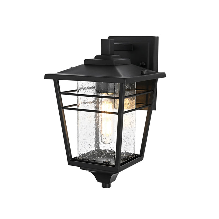 7 Inch Outdoor Wall Sconce in Black - View 4 - Joshua Marshal