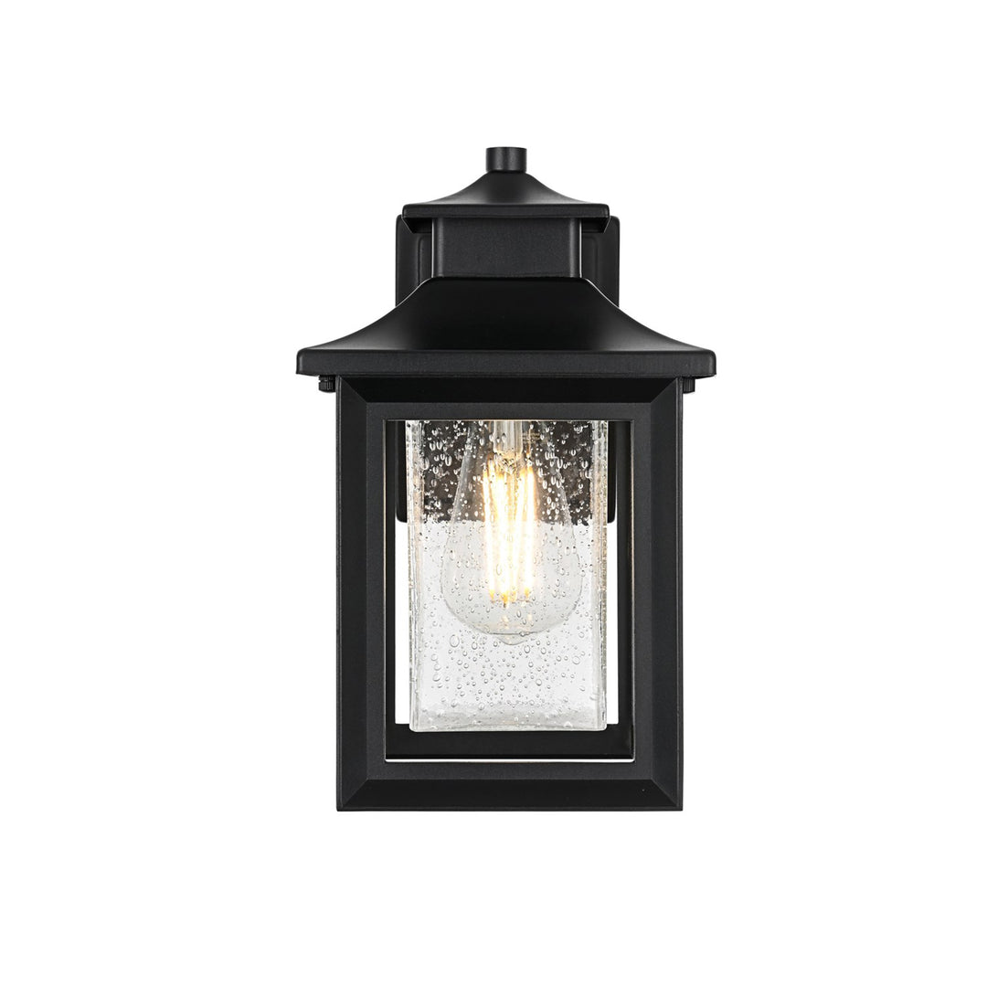 7 Inch Outdoor Wall Sconce in Black - View 4 - Joshua Marshal