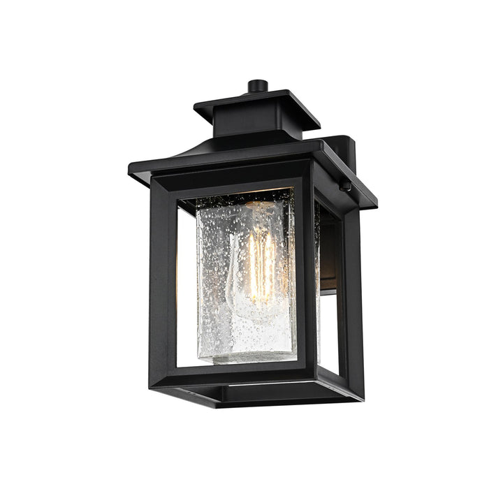 7 Inch Outdoor Wall Sconce in Black - View 5 - Joshua Marshal