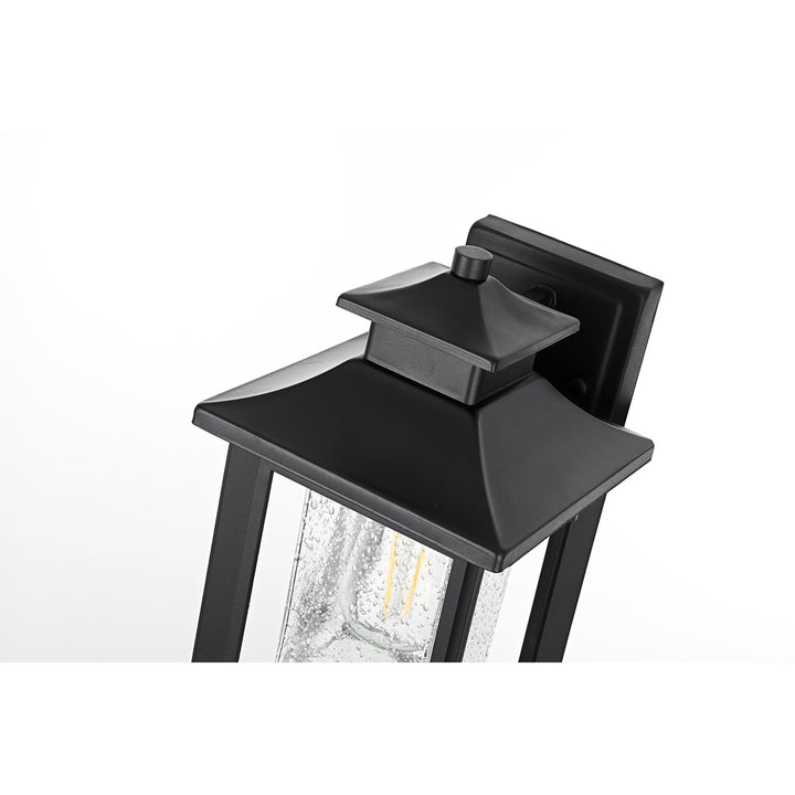 7 Inch Outdoor Wall Sconce in Black - View 6 - Joshua Marshal