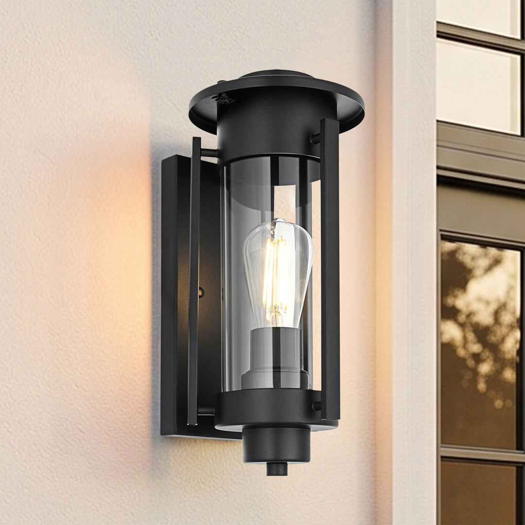 6.5 Inch Outdoor Wall Sconce in Black
