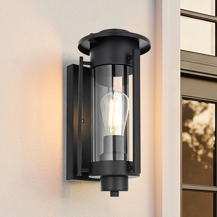 6.5 Inch Outdoor Wall Sconce in Black