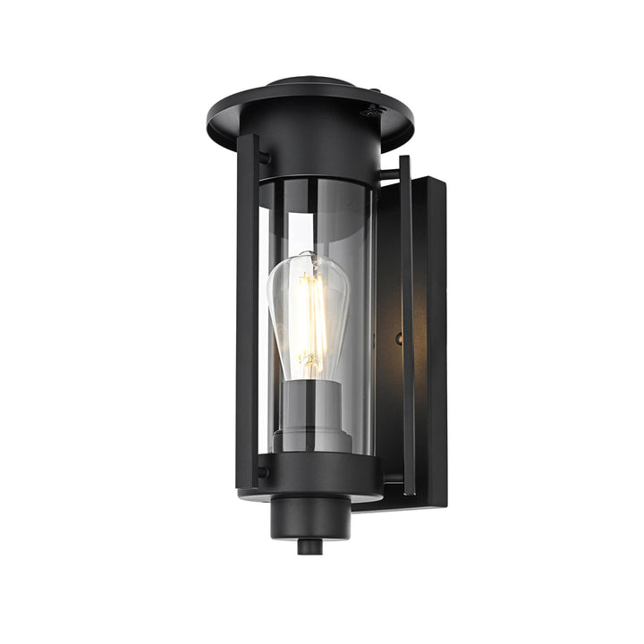 6.5 Inch Outdoor Wall Sconce in Black - View 3 - Joshua Marshal