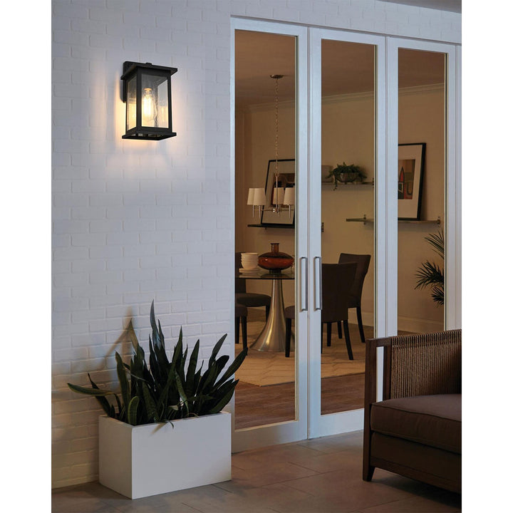 6 Inch Outdoor Wall Sconce in Black - View 2 - Joshua Marshal