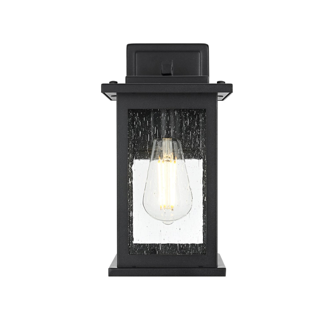 6 Inch Outdoor Wall Sconce in Black - View 3 - Joshua Marshal